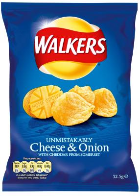 Walkers Cheese & Onion Crisps