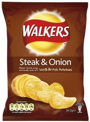 Walkers Steak & Onion Crisps